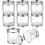 Farbeimer, transparenter Eimer mit Metalldeckel und Griff, 8er-Pack 1