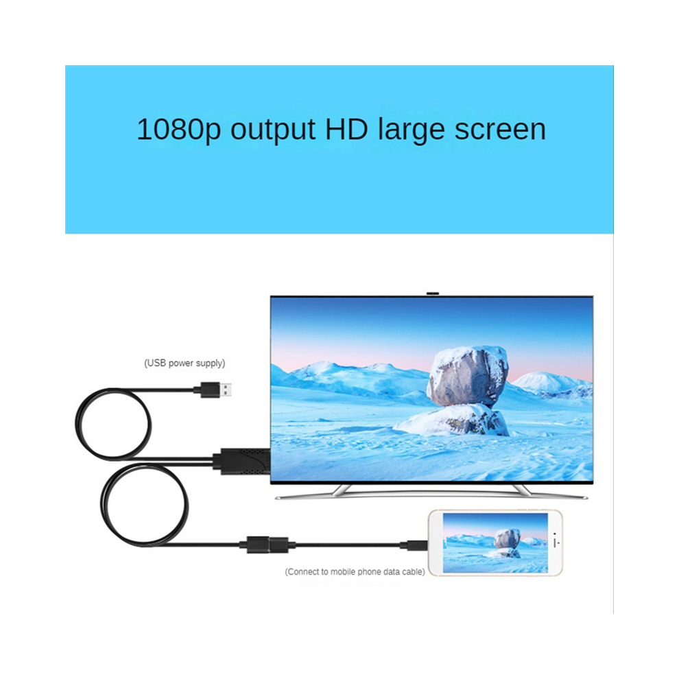 Photos - Card Reader / USB Hub 2 in 1 USB Female to -Compatible Male HDTV Adapter Cable 1080P