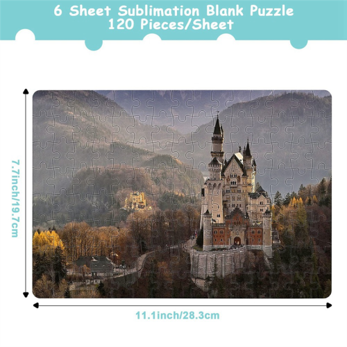 DIY Blank Puzzle for Sublimation Transfer Thermal Press Printing A4 1