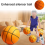 Stille basketbal dribbelen binnen, binnentraining schuimbal 5