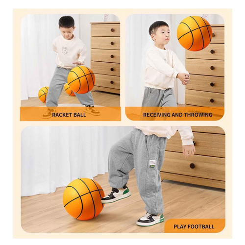 Stille basketbal dribbelen binnen, binnentraining schuimbal 2