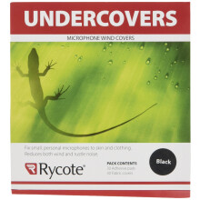 Rycote 065101 Undercover for Lavalier Microphone - Black (Pack of 30)