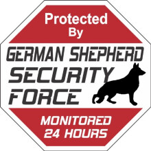 Tysk Schäferhund Säkerhetsmärke