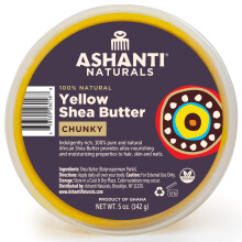 Manteiga de karit crua amarela Ashanti Naturals | Manteiga de Karit Africana No Refinada de Gana | Hidratante 100% Natural, Sem Aditivos - 5 o