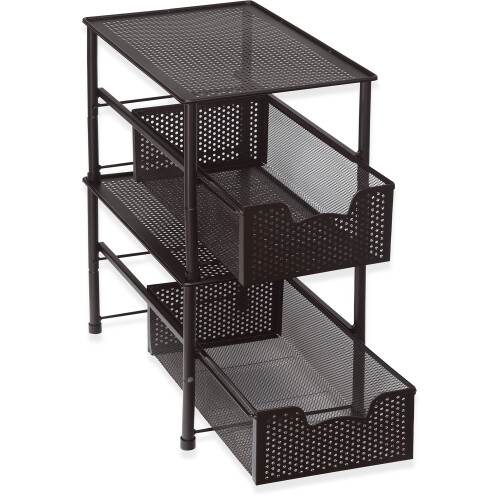 Simple Houseware Stackable Under Sink Cabinet Sliding Basket Organizer Drawer  Bronze 2