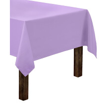 Gee Di Moda Rechteckige Tischdecke     152,4 x 259,1 cm, lavendelfarbene Tischdecke fur 1,8 m grosse rechteckige Tische     strapazierfahiger, waschba