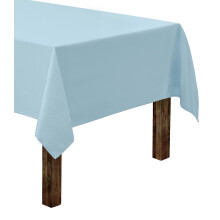 Gee Di Moda Rechteckige Tischdecke     152,4 x 321,9 cm, babyblaue Tischdecke fur 2,44 m grosse rechteckige Tische     strapazierfahiger, waschbarer S