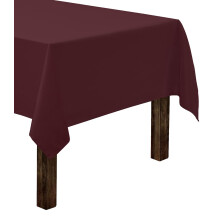 Gee Di Moda Rechteckige Tischdecke     152,4 x 321,9 cm, Burgunderrot, fur 2,44 m grosse rechteckige Tische     Strapazierfahiger, waschbarer Stoff
