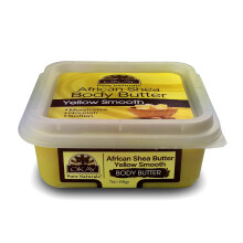 OK Shea Butter Yellow Gladka Glebokie Nawilzanie 7 uncji (rozmiar sloika 8 uncji)