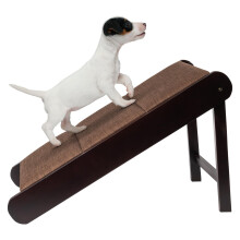 PET RAMP - Foldbar trhundramp fr att komma p sngarnas soffor eller in i fordon - hundtillbehr fr sm hundar av Petmaker (Brown)
