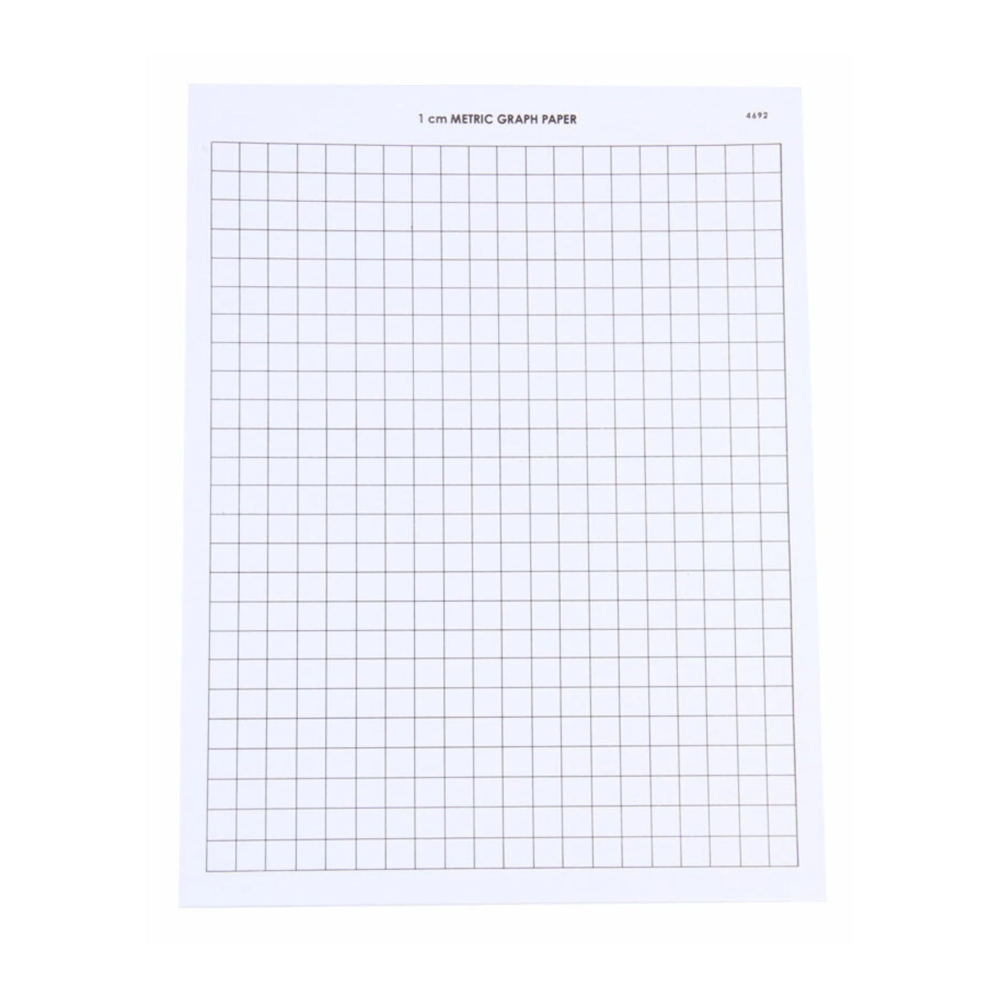 hand2mind Graph Paper 8.5 x 11 1 cm Graph Paper Loose Leaf Grid Paper