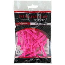 Snow Keychain The Golfers Club Golf Graduated Pink Plastic Tees (2.25 Inch x 25)