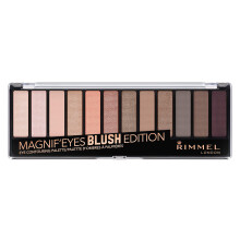 Rimmel London Magnif'Eyes Oogschaduwpalet 12 tinten Mengbare formule Veelzijdig 002 Blush 0,5 oz
