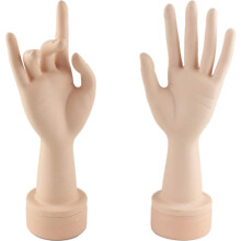 Voloria Pratique Mannequin Flexible Prsentoir Ongles Main avec Doigts Doux et Pratique Manucure Ongles Main