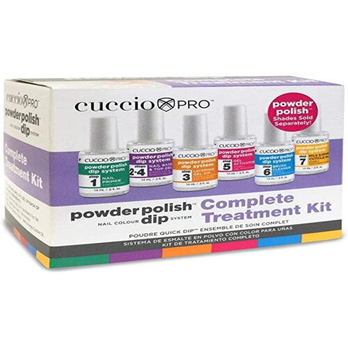 Cuccio Powder Polish Nagellack Dip System Komplettbehandlungsset