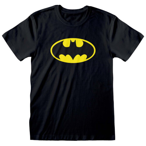 Batman (Medium) Batman 'Yellow Logo' (Black) T-Shirt