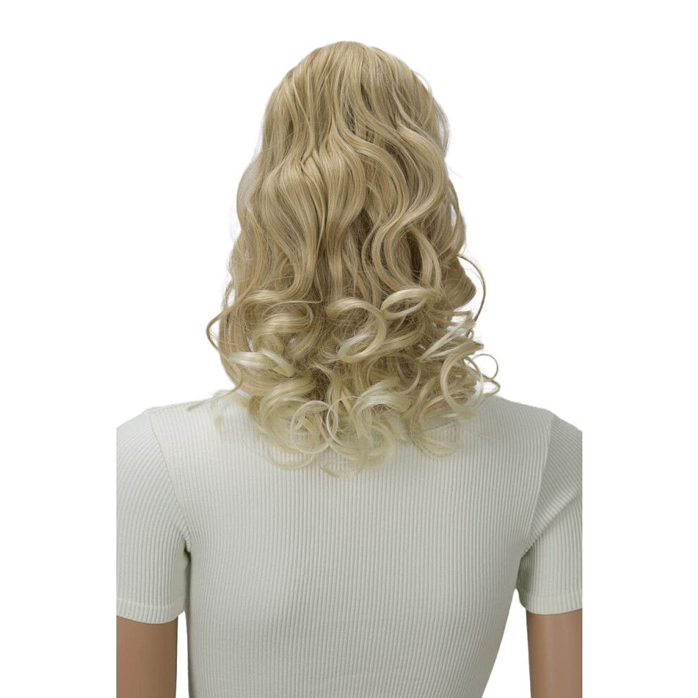 Caisha 2 In 1 Ponytail 12 Or 14 Hairpiece Clip On Extension Voluminous Wavy Blonde Mix H23-2