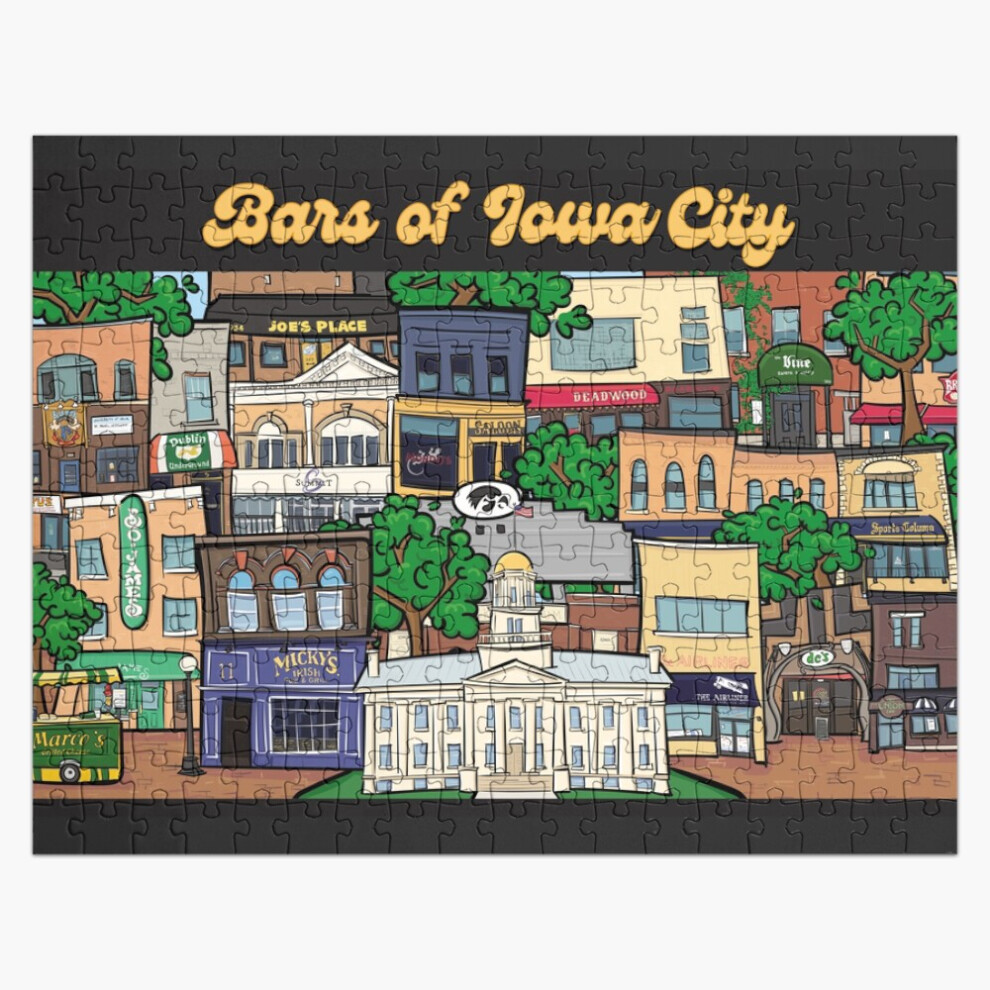Photos - Jigsaw Puzzle / Mosaic  Jigsaw Puzzle Wooden 300-Piece for Adults Kids Seniors- Home Decor Family Activity Game Wall Art 38x(Bars of Iowa City=117)