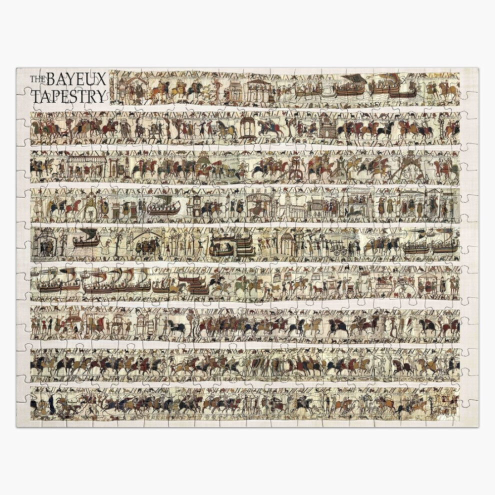 Bearlad (The Complete Bayeux=180) Jigsaw Puzzle Wooden 300-Piece For Adults Kids Seniors- Home Decor Family Activity Game Wall Art 38X26cm / 15X10inch Birthda