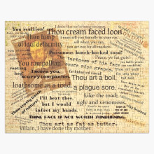 (Shakespeare's Best Insults=217) Jigsaw Puzzle Wooden 300-Piece for Adults Kids Seniors- Home Decor Family Activity Game Wall Art 38x26cm / 15x10inch Birthday Party Gift Toy