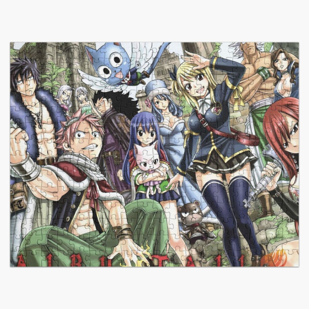 Photos - Jigsaw Puzzle / Mosaic  Jigsaw Puzzle Wooden 300-Piece for Adults Kids Seniors- Home Decor Family Activity Game Wall Art 38x26cm(Fairy Tail 4=381)