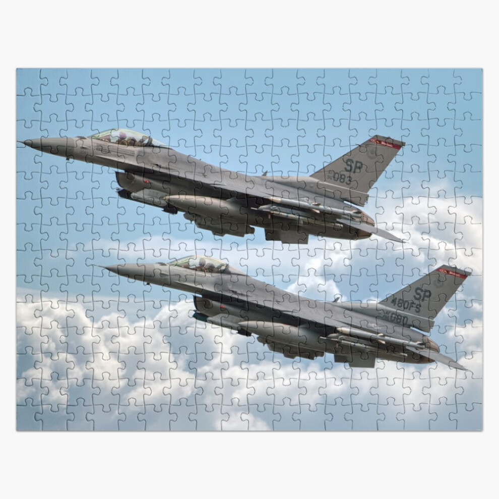 Photos - Jigsaw Puzzle / Mosaic  Jigsaw Puzzle Wooden 300-Piece for Adults Kids Seniors- Home Decor Family Activity Game Wa(F16 Fighting Falcon Warhawks=87)