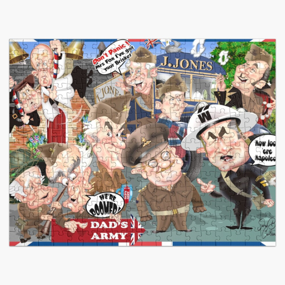 Bearlad (Dads Army Collective=72) Jigsaw Puzzle Wooden 300-Piece For Adults Kids Seniors- Home Decor Family Activity Game Wall Art 38X26cm / 15X10inch Birthda