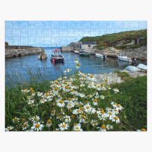 (Ballintoy Harbour, Co Antrim, Northern Ireland=489) Jigsaw Puzzle Wooden 300-Piece for Adults Kids Seniors- Home Decor Family Activity Game Wall Art 38x26cm / 15x10inch Birthday Party Gift Toy