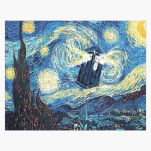 (Van in time=751) Jigsaw Puzzle Wooden 300-Piece for Adults Kids Seniors- Home Decor Family Activity Game Wall Art 38x26cm / 15x10inch Birthday Party Gift Toy