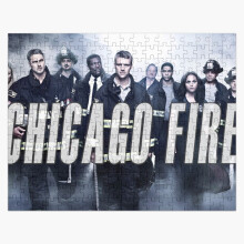 (Chicago Fire =759) Jigsaw Puzzle Wooden 300-Piece for Adults Kids Seniors- Home Decor Family Activity Game Wall Art 38x26cm / 15x10inch Birthday Party Gift Toy