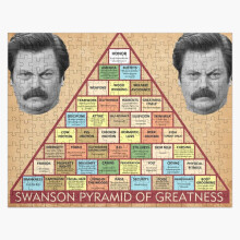 (Swanson Pyramid of Greatness=768) Jigsaw Puzzle Wooden 300-Piece for Adults Kids Seniors- Home Decor Family Activity Game Wall Art 38x26cm / 15x10inch Birthday Party Gift Toy