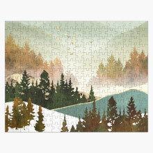 (Fall Morning=780) Jigsaw Puzzle Wooden 300-Piece for Adults Kids Seniors- Home Decor Family Activity Game Wall Art 38x26cm / 15x10inch Birthday Party Gift Toy