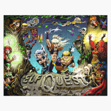 (ElfQuest Adventure=783) Jigsaw Puzzle Wooden 300-Piece for Adults Kids Seniors- Home Decor Family Activity Game Wall Art 38x26cm / 15x10inch Birthday Party Gift Toy