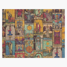 (The Major Arcana of Tarot Vintage Patchwork=790) Jigsaw Puzzle Wooden 300-Piece for Adults Kids Seniors- Home Decor Family Activity Game Wall Art 38x26cm / 15x10inch Birthday Party Gift Toy