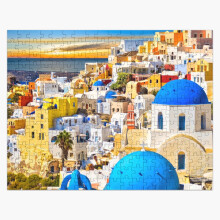 (Jigsaw Puzzle Oia Santorini Sunset in the Greek Aegean islands 1000 piece Adults=793) Jigsaw Puzzle Wooden 300-Piece for Adults Kids Seniors- Home Decor Family Activity Game Wall Art 38x26cm / 15x10inch Birthday Party Gift Toy