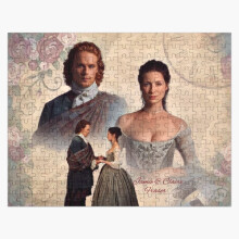 (Jamie and Claire Fraser Outlander Wedding=905) Jigsaw Puzzle Wooden 300-Piece for Adults Kids Seniors- Home Decor Family Activity Game Wall Art 38x26cm / 15x10inch Birthday Party Gift Toy