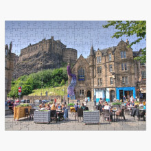 (Edinburgh Castle from Old Town =937) Jigsaw Puzzle Wooden 300-Piece for Adults Kids Seniors- Home Decor Family Activity Game Wall Art 38x26cm / 15x10inch Birthday Party Gift Toy