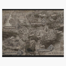 (Resident Evil map=1385) Jigsaw Puzzle Wooden 300-Piece for Adults Kids Seniors- Home Decor Family Activity Game Wall Art 38x26cm / 15x10inch Birthday Party Gift Toy