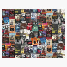 (Stephen King Book Covers, Horror Bookworm=1683) Jigsaw Puzzle Wooden 300-Piece for Adults Kids Seniors- Home Decor Family Activity Game Wall Art 38x26cm / 15x10inch Birthday Party Gift Toy