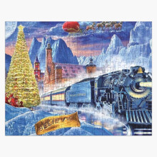 (Polar Express Christmas Holiday=1790) Jigsaw Puzzle Wooden 300-Piece for Adults Kids Seniors- Home Decor Family Activity Game Wall Art 38x26cm / 15x10inch Birthday Party Gift Toy