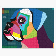 (boxer =2004) Jigsaw Puzzle Wooden 300-Piece for Adults Kids Seniors- Home Decor Family Activity Game Wall Art 38x26cm / 15x10inch Birthday Party Gift Toy