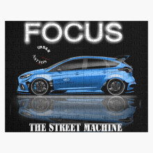 (Ford Focus - The Racing Machine=2313) Jigsaw Puzzle Wooden 300-Piece for Adults Kids Seniors- Home Decor Family Activity Game Wall Art 38x26cm / 15x10inch Birthday Party Gift Toy