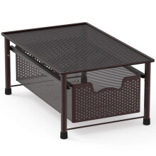Simple Houseware Stackable Cabinet Basket Drawer Organizer Bronze