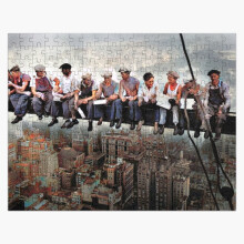 (Lunch Atop A Skyscraper C1932 Colorized=2354) Jigsaw Puzzle Wooden 300-Piece for Adults Kids Seniors- Home Decor Family Activity Game Wall Art 38x26cm / 15x10inch Birthday Party Gift Toy