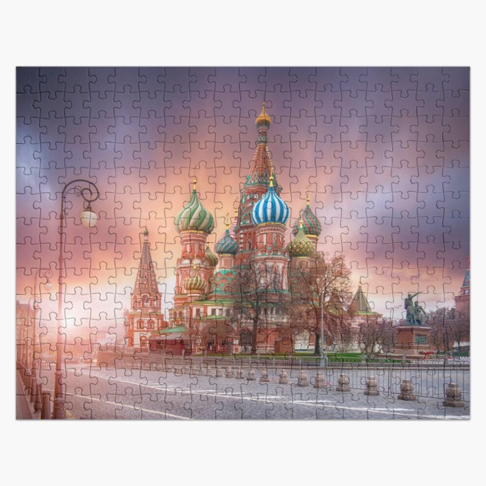 (Saint Basil's Cathedral in Moscow, Russia=2526) Jigsaw Puzzle Wooden 300-Piece for Adults Kids Seniors- Home Decor Family Activity Game Wall Art 38x2-image-OPC-PGDHMJY-NEW