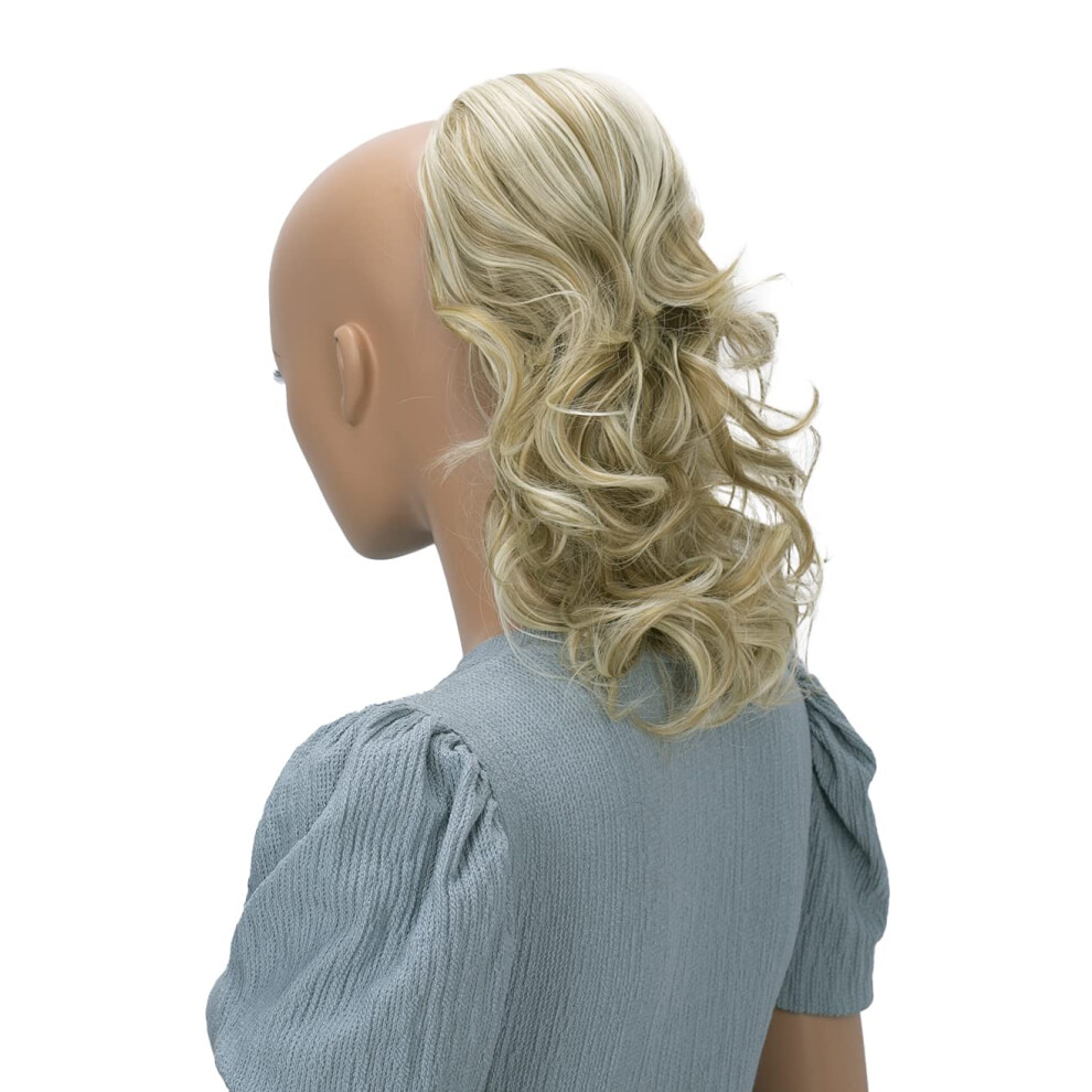 Caisha Unisex Not,Specified 12 Hair Piece Braid Ponytail Extension Voluminous Wavy Lightblond Mix Ph209