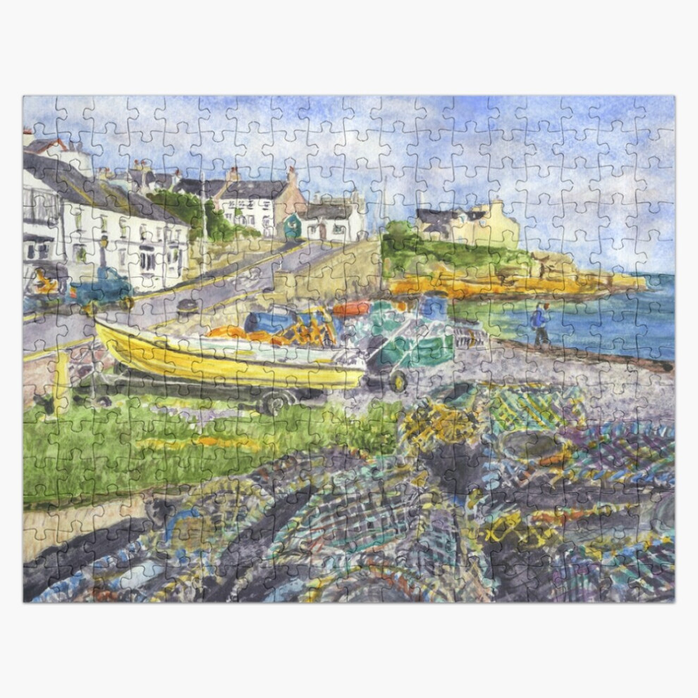 Bearlad (Moelfre, Ynys Môn Anglesey=3399) Jigsaw Puzzle Wooden 300-Piece For Adults Kids Seniors- Home Decor Family Activity Game Wall Art 38X26cm / 15X10inch