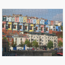(Bristol Harbourside Colourful Houses=3105) Jigsaw Puzzle Wooden 300-Piece for Adults Kids Seniors- Home Decor Family Activity Game Wall Art 38x26cm / 15x10inch Birthday Party Gift Toy