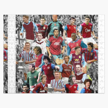 (Aston Villa Heroes Legends=3123) Jigsaw Puzzle Wooden 300-Piece for Adults Kids Seniors- Home Decor Family Activity Game Wall Art 38x26cm / 15x10inch Birthday Party Gift Toy