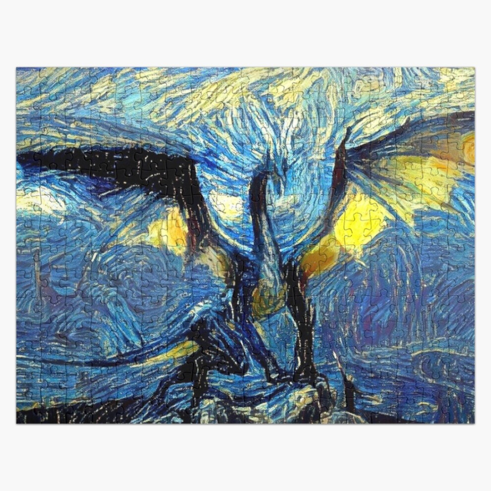 Photos - Jigsaw Puzzle / Mosaic Jigsaw Puzzle Wooden 300-Piece for Adults Kids Seniors- Home Decor Family(Dragon Age Origins High Dragon Starry Night=3231)